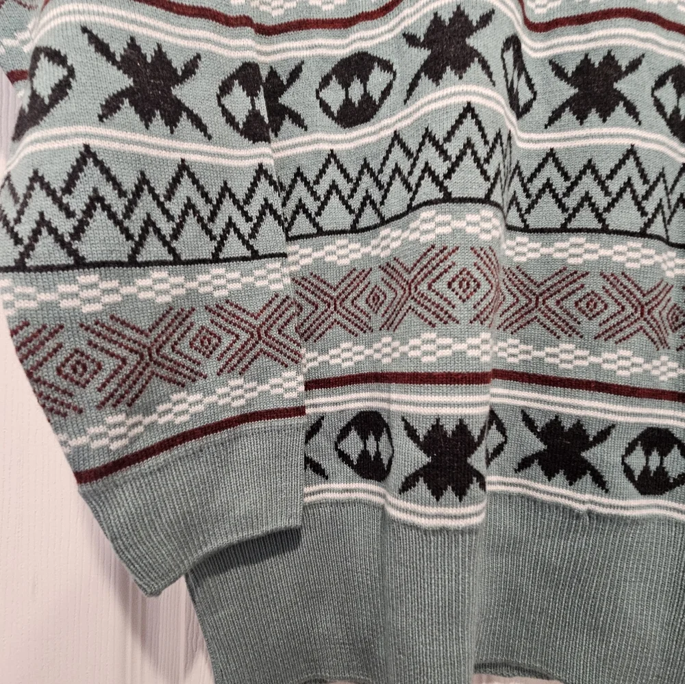 Myra NWT knit turtle neck western sweater womans size L aztec western warm cozy